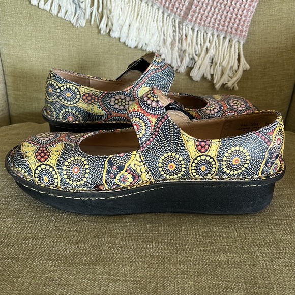 ALEGRIA Multicolor Paloma Kenya MARY JANE Shoes Size 6 - Picture 6 of 9